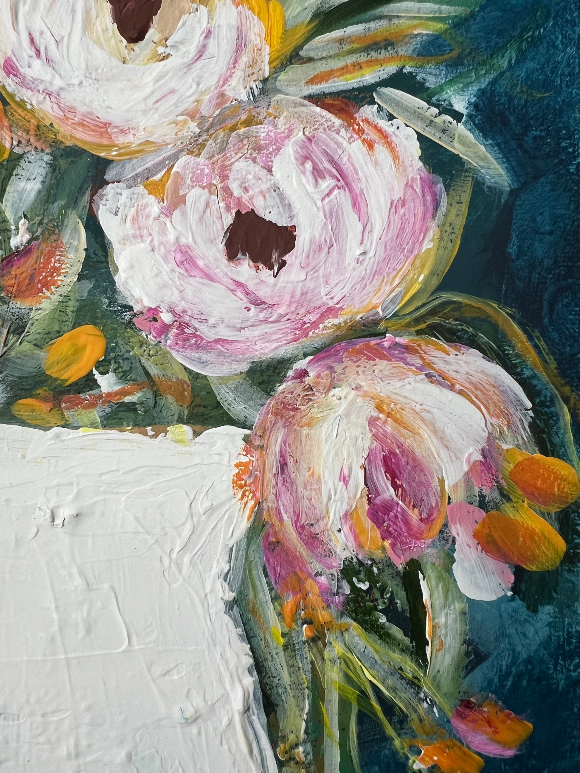 Blushing bunch - textural details